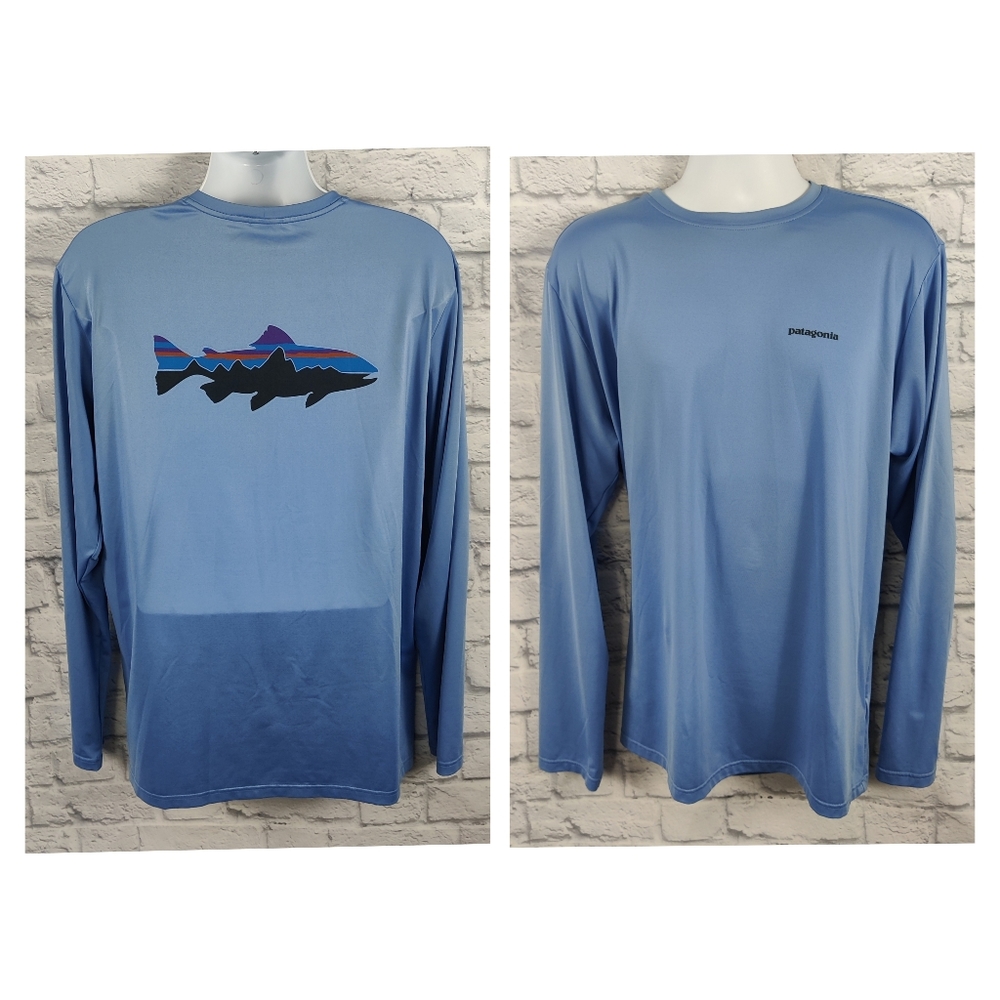 Patagonia Men's Graphic Tech Fish Tee, Size XL